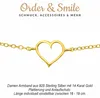 Armband Herz: Armkettchen Silber 925 gold Produktbild-Vorschau 2