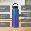 Trinkflasche Edelstahl 750ml Thermo Flasche Sport isoliert Produktbild-Vorschau 2