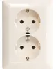 JG Schuko 2fach AS5020U weiss Produktbild-Vorschau 5