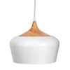 Pendelleuchte Pure Delight Weiß/Holz Ø30cm max. 40W E27 Produktbild-Vorschau 2