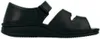 Sandali comfort da uomo in nero Anteprima dell’immagine prodotto 8