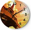 Wanduhr - Rund - Glasuhr - Eiffelturm Paris Stadt Bau - Produktbild-Vorschau 1