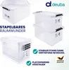 DEUBA® 4x Aufbewahrungsbox mit Deckel 40L Box Kunststoff Produktbild-Vorschau 5