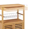 relaxdays 10026765_0 relaxdays Servierwagen braun Podgląd zdjęcia produktu 7