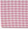 HOMESCAPES Vichy-Karo Pouf rosa-weiß – Sitzwürfel, 36x38 cm Produktbild-Vorschau 4