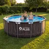 Piscina in acciaio Super Black Wood AVENLI 366 x 100 cm Anteprima dell’immagine prodotto 10