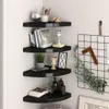 vidaXL Eck-Schweberegale 4 Stk. Schwarz 35x35x3,8 cm MDF Produktbild-Vorschau 15