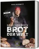 A cookbook cover featuring a baker throwing flour. Produktbild-Vorschau