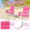 COSTWAY 2er Set Strandstühle mit Tisch, klappbare Produktbild-Vorschau 5