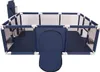 A top-down view of a dark blue playpen with white connectors. Anteprima dell’immagine prodotto