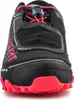 Close-up front view of a black and pink running shoe. Produktbild-Vorschau