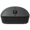 A close-up, front view of a dark gray and black computer mouse against a white background. Anteprima dell’immagine prodotto