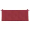 vidaXL Coussins de banc de jardin 2 pcs. Vin rouge 120x50x7 Voir les images du produit 5