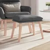 vidaXL Podnóżek jasnoszary 45x29,5x35 cm tkanina Podgląd zdjęcia produktu 2