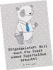 Mr. & Mrs. Panda Grußkarte Bürgermeister Superheld - Grau Produktbild-Vorschau 1