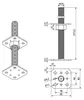 SOTECH Pfostenträger M24 80 x 80 x 250 mm feuerverzinkt – Produktbild-Vorschau 5