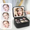 Kosmetická taštička se zrcátkem, kufřík na make-up s 1/10x Náhled obrázku produktu 1
