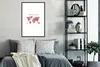 MuchoWow® Gerahmtes Poster Weltkarte - Abenteuer - Kompass Produktbild-Vorschau 2
