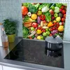 Spritzschutz Herdabdeckplatte Schneidebrett aus Glas Obst Produktbild-Vorschau 3
