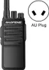 A black BAOFENG radio is shown next to an icon representing an AU plug and the text "AU Plug". Náhľad obrázku produktu