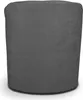 A dark gray armchair with a matching ottoman, presented against a white background. Produktbild-Vorschau