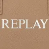 REPLAY Schultertasche Shopper Dirty Pale Beige + Black Produktbild-Vorschau 6
