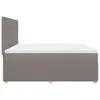 Boxspringbett mit Matratze Taupe 200x200 cm Stoff Produktbild-Vorschau 5