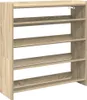 vidaXL Botník Sonoma dub 80x25x81 cm Materiál na bázi dřeva Náhled obrázku produktu 1