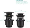 Navaris Pop-Up Ablaufventil 1 1/4 Zoll - Universal Produktbild-Vorschau 6