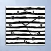 Wanduhr Echt-Glas-Küchenuhr Zebra Tinte Muster Quarz 30x30 Produktbild-Vorschau 1