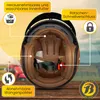Jethelm Motorradhelm Rollerhelm Halbschalenhelm mit Produktbild-Vorschau 3