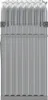 A front view of a gray metal firewood rack. Náhľad obrázku produktu