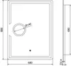 Mexen Onyx specchio da bagno retroilluminato con Anteprima dell’immagine prodotto 6