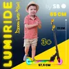 LUMI RIDE Trottinette pour enfants avec roues à LED, freins Voir les images du produit 7