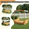FCH Sandkasten mit Dach & Sitzbänken ,Kindersandkasten, Produktbild-Vorschau 11