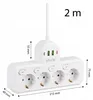 Vayox Steckdosenleiste 4-Fach Schuko 2m Weiß | Einzeln Produktbild-Vorschau 6