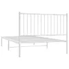 vidaXL Bettgestell mit Kopfteil Metall Weiß 107x203 cm -  Produktbild-Vorschau 8