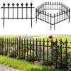 COSTWAY 5 Stück Gartenzaun dekorativ, Steckzaun Metall, Produktbild-Vorschau 1