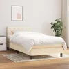 vidaXL Lit boxspring avec matelas Crème 80x200 cm Tissu Voir les images du produit 2
