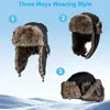 Herren Ushanka Russische Mütze mit Ohrenklappen Winddichte Produktbild-Vorschau 5