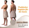 Herren Saunakilt Frottee, beige, 100% Baumwolle, L/XL Produktbild-Vorschau 2