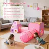 (Rosa) Kinder Spielzelt 4-teiliges Set – Steckbares Produktbild-Vorschau 3