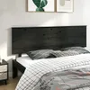 Kopfteil Schwarz 204x6x82,5 cm Massivholz Kiefer Produktbild-Vorschau 2