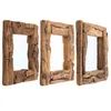 HOLZSPIEGEL "TEAK 50" | Teakkholz, 50x50 cm | Wandspiegel Produktbild-Vorschau 4