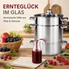 Dampfentsafter 5 Liter Edelstahl Ø 22 cm für alle Herdarten Produktbild-Vorschau 2
