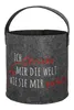 Filz Strickkorb "Ich stricke mir ..." Produktbild-Vorschau 3