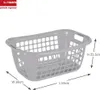 Sunware Basic Wäschekorb 55cm Silber Produktbild-Vorschau 3