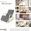 tectake® Schaukelstuhl Onda 67 x 115 x 86 cm Produktbild-Vorschau 6