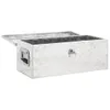 vidaXL Aufbewahrungsbox Silbern 70x31x27 cm Aluminium Produktbild-Vorschau 8