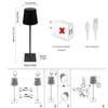 2er Tischlampe Kabellos, LED Tischleuchte, Dimmbar Touch Produktbild-Vorschau 4